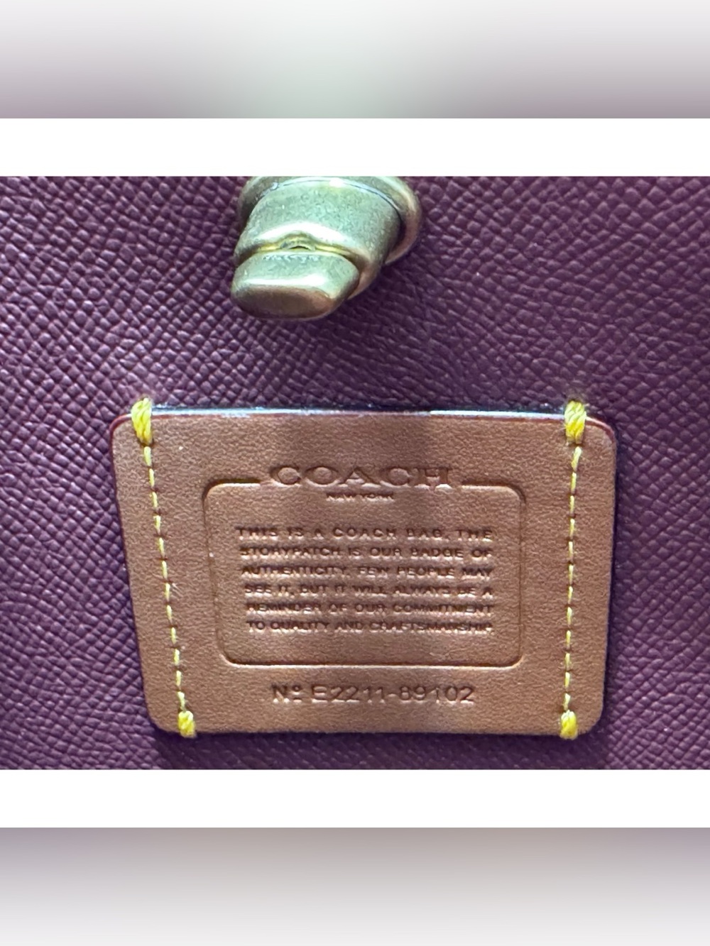COACH Charlie Turnlock Bucket Bag 21, RED Pebble Leather Crossbody Bag - Picture 7 of 8